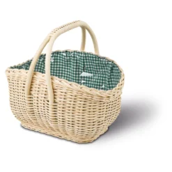 Einkaufskorb Mit Einlage, T41cm X B28cm X H23cm, Vollweide, Weidenkorb