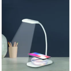 MAXXMEE LED-Tischleuchte Mit Wireless Charging - 3 Farbtemperaturen LED Tischleuchte Tischlampe Lampe USB Leuchte Wireless Touchfunktion Leselampe -Leifheit || Vileda || Wenko Verkaufsgeschäft 1fcf84b15f2aa7e91bcb52863f56d85d