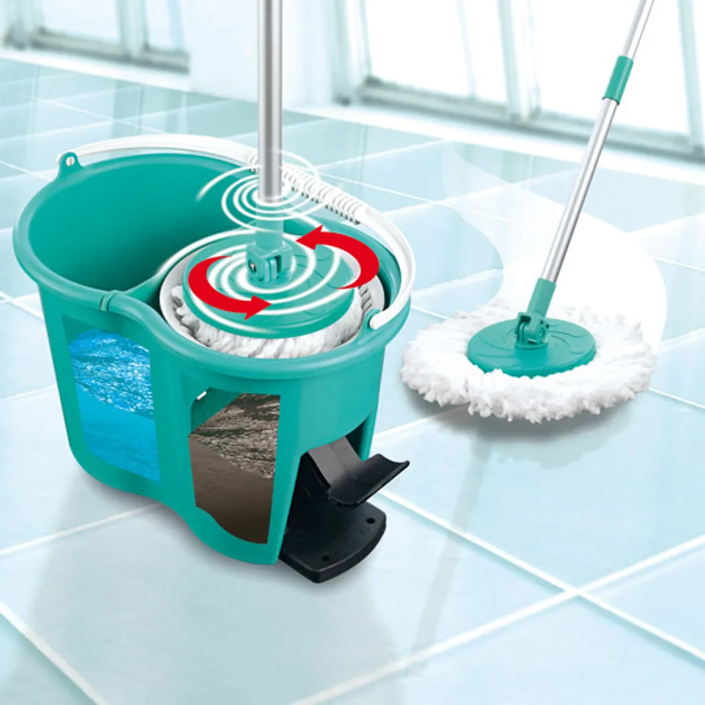 Wischmop Bodenwischer Set 2 Kammer Power Filtersystem Wischen Putzeimer Mopp NEU 14 Wischmop Bodenwischer Set 2 Kammer Power Filtersystem Wischen Putzeimer Mopp NEU – Bild 14