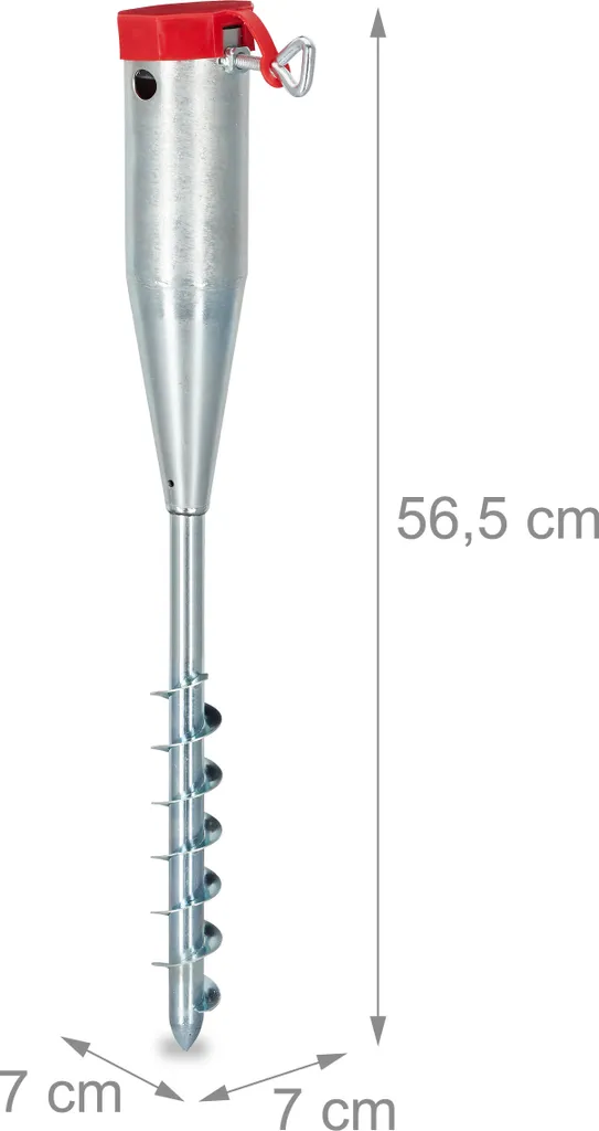 Relaxdays 4 X Bodenhülse Sonnenschirm 25 - 55 Mm 4 Relaxdays 4 X Bodenhülse Sonnenschirm 25 - 55 Mm – Bild 4