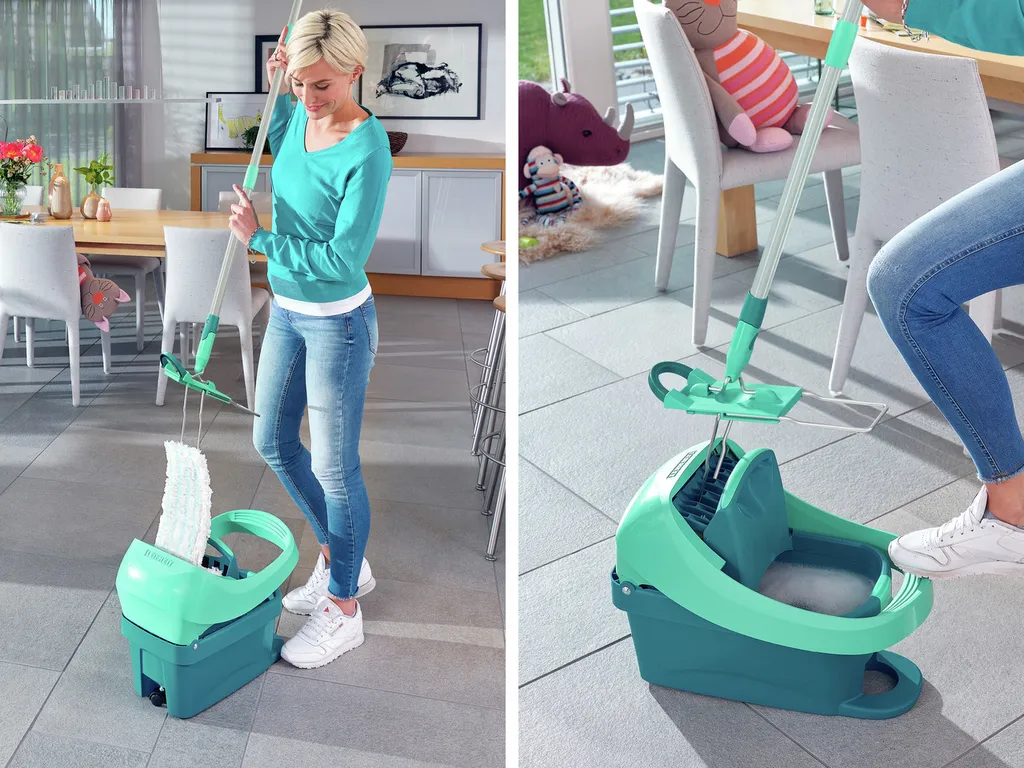 Leifheit Set Wischtuchpresse Profi XL Mit Rollen Und Bodenwischer 5 Leifheit Set Wischtuchpresse Profi XL Mit Rollen Und Bodenwischer – Bild 5