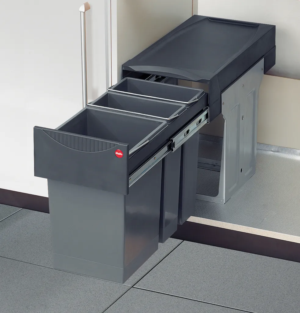 Hailo Abfallsammler 3666191 TZ Swing Terzett 2x 7 + 15 Liter Ab 30cm Schrankbreite 4 Hailo Abfallsammler 3666191 TZ Swing Terzett 2x 7 + 15 Liter Ab 30cm Schrankbreite – Bild 4