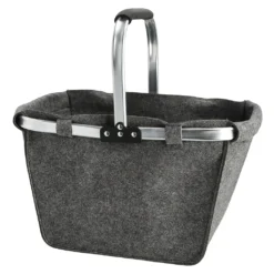 Einkaufskorb Faltbar Filz Aluminium Gestell Hellgrau 48x28x29cm Korb Filzkorb Tragekorb Shopper -Leifheit || Vileda || Wenko Verkaufsgeschäft 25984d9b0fe0faf5095dd15948ea53a1