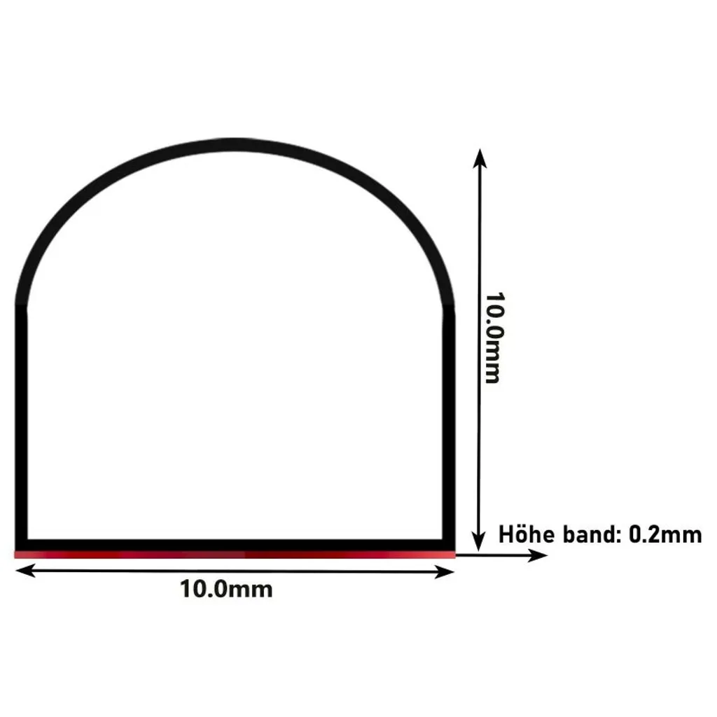 10mm X 10mm Selbstklebend Acryl Schwallschutz Spritzschutzprofil 150cm 4 10mm X 10mm Selbstklebend Acryl Schwallschutz Spritzschutzprofil 150cm – Bild 4