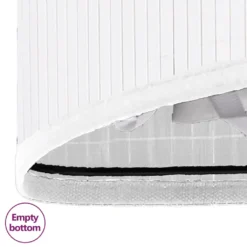 VidaXL Eck-Wäschekorb Bambus Weiß 60 L -Leifheit || Vileda || Wenko Verkaufsgeschäft 260b3961c77eca34fcbd1c77e7e3ecb6