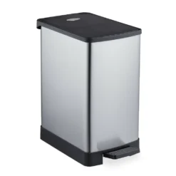 Relaxdays Kosmetikeimer Edelstahl