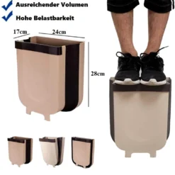 2 Stück Faltbarer Mülleimer Hängend | Volumen 9 L | Abfalleimer FürMüll | Abfallsammler Küche | Klappbarer Abfall Korb Für Die Schranktür | Auch Für Auto, Wohnmobil, LKW Geeignet | Farbe [braun] -Leifheit || Vileda || Wenko Verkaufsgeschäft 285b7dcdf8548531264bef00e6bbc7b6