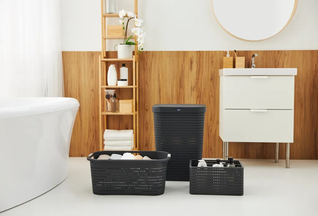 ROTHO Wäschekorb 40 L COUNTRY, Farbe:Iris Dunkelblau Ged. 3 ROTHO Wäschekorb 40 L COUNTRY, Farbe:Iris Dunkelblau Ged. – Bild 3