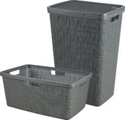 Curver Wäschekorb Jute 46 L, Grau, 70 % Recycelbar 7 Curver Wäschekorb Jute 46 L, Grau, 70 % Recycelbar -Leifheit || Vileda || Wenko Verkaufsgeschäft 28ecc1bfde0ebb580176fb1e5c44b964