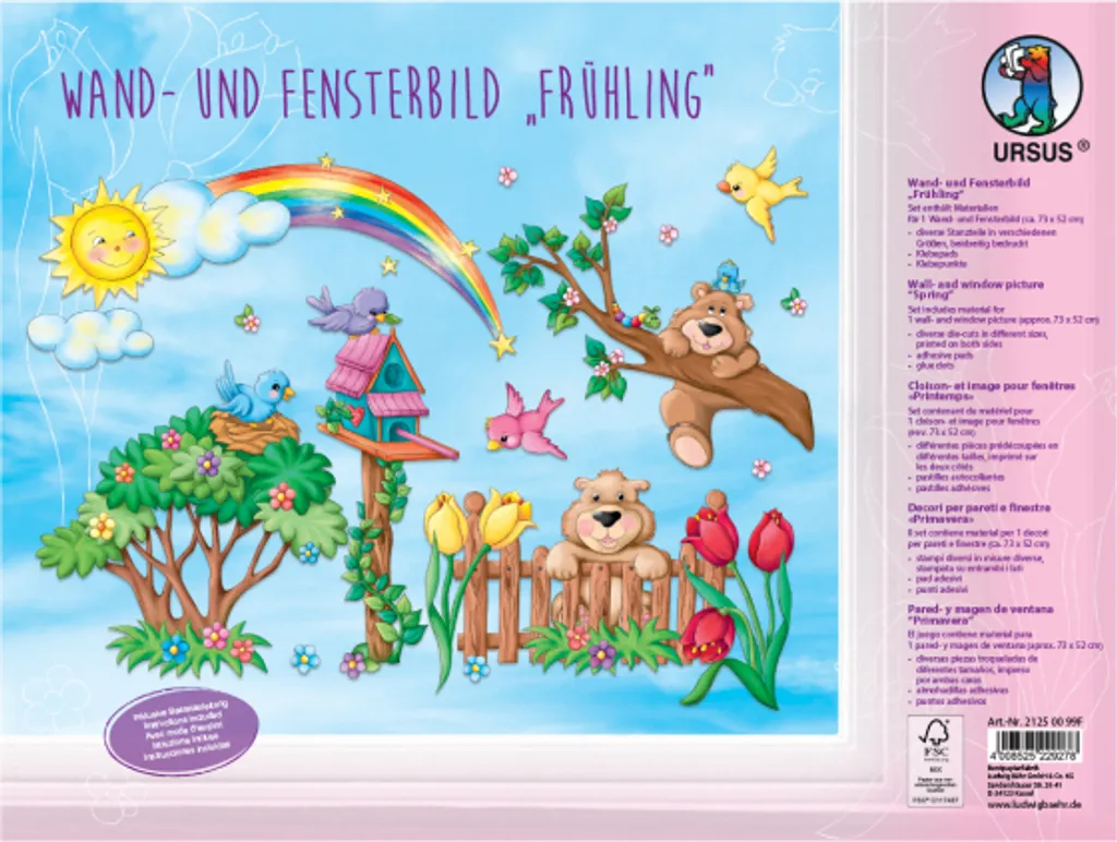 URSUS Wand- Und Fensterbild "Frühling" 2 URSUS Wand- Und Fensterbild "Frühling" – Bild 2