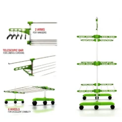 Herzberg HG-5015; Wschetrockner Multifunktions-faltbar Weiß 33 Herzberg HG-5015; Wschetrockner Multifunktions-faltbar Weiß -Leifheit || Vileda || Wenko Verkaufsgeschäft 2ad26790a2a62244d4c7d8af47546ada