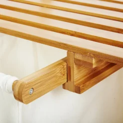 Lumaland Wäschekorb Aus Bambus, Mit 2 Ausziehbaren Wäschesäcken, Ca. 73 X 64 X 33 Cm Beige -Leifheit || Vileda || Wenko Verkaufsgeschäft 2ada553fc572797060e9ac653426adca