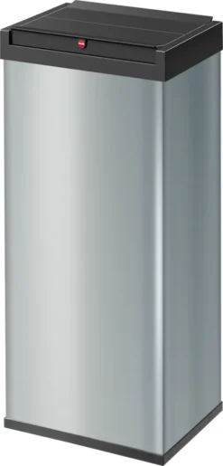 Großraum-Abfallbox,Hailo Big-Box Swing XL, Silber, 52 Liter
