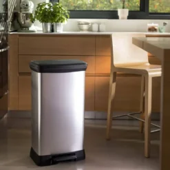 CURVER_DECOBIN Abfalleimer 50L Mit Fußpedal Silber Metallic_240643 -Leifheit || Vileda || Wenko Verkaufsgeschäft 2bc1aa0d28f1fa73a7055ef1e8e2fc86