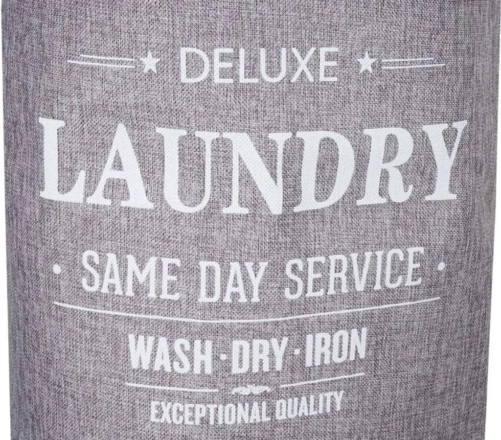 Wäschesammler MCW-C34, Laundry Wäschebox Wäschekorb Wäschebehälter Mit Netz, 2 Fächer 56x49x30cm 82l Grau 2 Wäschesammler MCW-C34, Laundry Wäschebox Wäschekorb Wäschebehälter Mit Netz, 2 Fächer 56x49x30cm 82l Grau – Bild 2