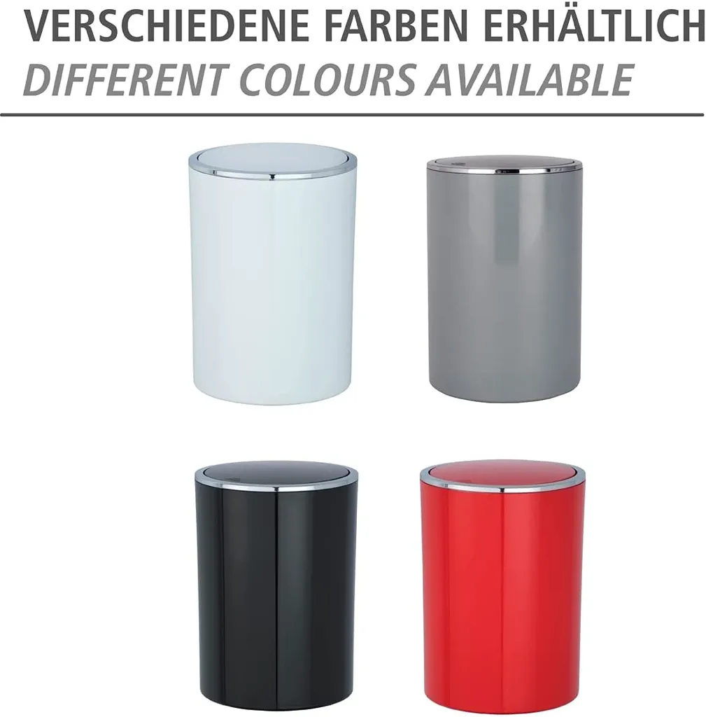 Wenko Schwingdeckeleimer Inca White 9 Wenko Schwingdeckeleimer Inca White – Bild 9