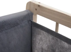 Wäschesammler HWC-B60, Laundry Wäschebox Wäschekorb, Massiv-Holz 2 Fächer 60x60x33cm 68l Hellbraun, Bezug Grau -Leifheit || Vileda || Wenko Verkaufsgeschäft 2de649d3c77efc09e7dc3889975cafbb