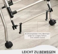 HOMCOM Kleiderständer Wäschetrockner Wäscheständer Standtrockner Zusammenklappbar Großer Trockenraum Edelstahl 138,5x63x208cm -Leifheit || Vileda || Wenko Verkaufsgeschäft 31074f913f71750cb42a5dc9230efd56