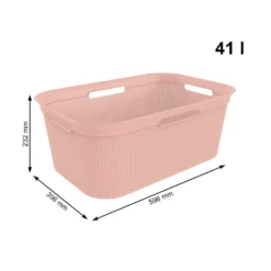 ROTHO 4er Set Wäschekorb 41l Brisen, Farbe:Linnea Pink Ged. 5 ROTHO 4er Set Wäschekorb 41l Brisen, Farbe:Linnea Pink Ged. -Leifheit || Vileda || Wenko Verkaufsgeschäft 31aeeae266f957d9c01a24bf64ed82c6