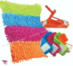 4 Stück Microfaser Wischmopp-Köpfe Refill Ersatz Tuch Staub Reinigungs Pad Waschbar Mikrofaser-Mopp-Pads -Leifheit || Vileda || Wenko Verkaufsgeschäft 32321287523ecded70e81c09cbf639ed