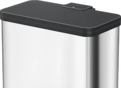 Tret-Abfalltrenner, Hailo Öko Duo Plus L, 17+9 Liter, Schwarz -Leifheit || Vileda || Wenko Verkaufsgeschäft 330f5c4fb6a7fd427dd55023f9f88c9b