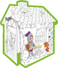 Mochtoys 11123 Malhaus Ritter, Spielhaus, Kartonhaus Mit Türe 78 X 67 X 99 Cm Weiß -Leifheit || Vileda || Wenko Verkaufsgeschäft 3422758c9b06dc5a7cee64ede32dea4f