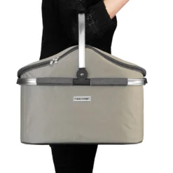 Kühlkorb Isolier Einkaufskorb Champagner-grau + 3 Kühlakkus - Champagner-Grau -Leifheit || Vileda || Wenko Verkaufsgeschäft 34c74ad4d1df04c51ccf868843050975