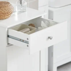 SoBuy BZR21-W Wäscheschrank Mit Ausklappbarem Wäschesack Wäschetruhe Wäschesammler Mit Schubladen Wäschekorb Badschrank Weiss -Leifheit || Vileda || Wenko Verkaufsgeschäft 35bd222836f1bbf002d3034f6a57b98d
