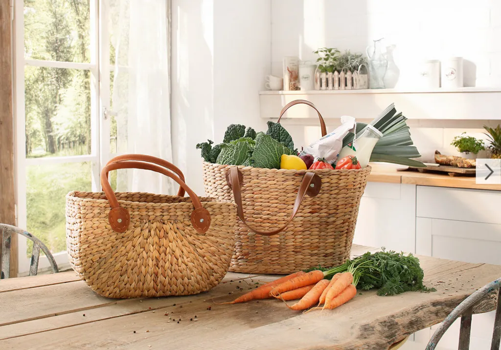 Einkaufstasche 'Naturoptik' Lebensmittel Obst Gemüse Naturgeflecht Korb 6 Einkaufstasche 'Naturoptik' Lebensmittel Obst Gemüse Naturgeflecht Korb – Bild 6