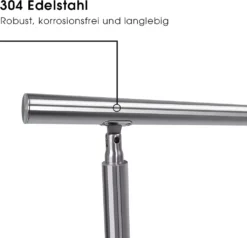 Iropro Treppengeländer Edelstahl Geländer 100cm Ohne Querstäbe Handlauf Balkongeländer Für Innen Außen 9 Iropro Treppengeländer Edelstahl Geländer 100cm Ohne Querstäbe Handlauf Balkongeländer Für Innen Außen -Leifheit || Vileda || Wenko Verkaufsgeschäft 3808be324ef2b59cecda48f83e0effac