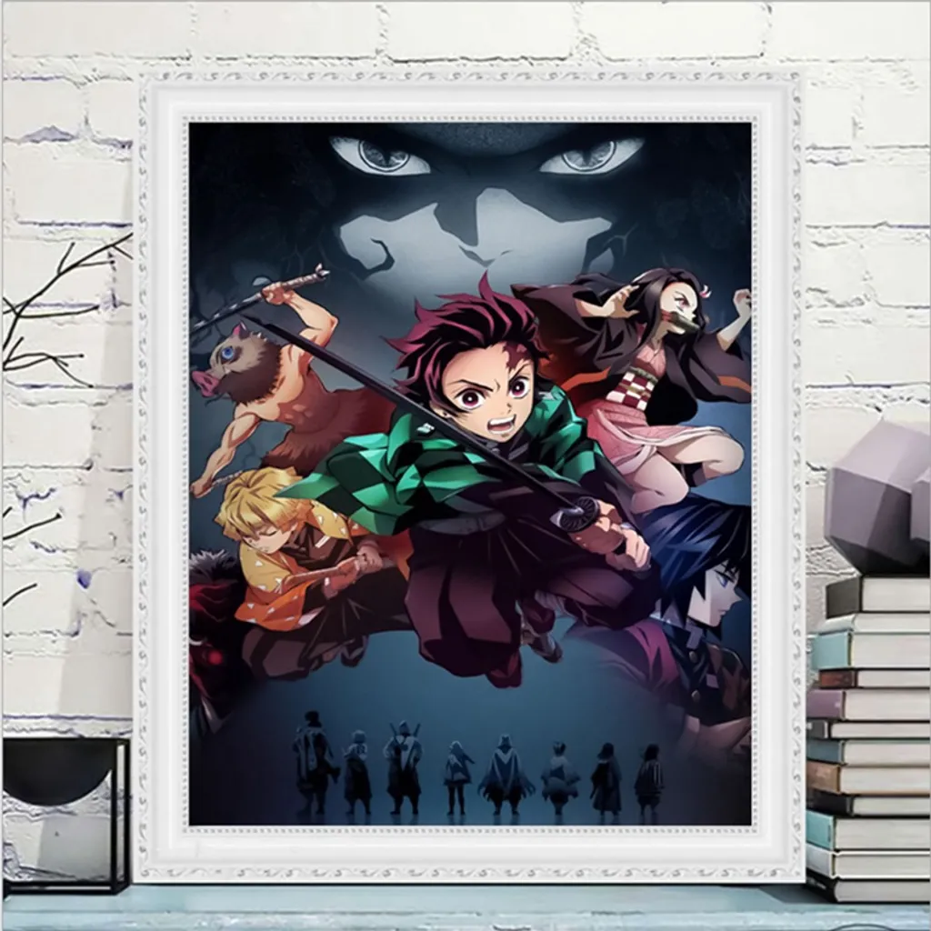 5D DIY Diamond Painting Full Diamant Kreuzstich Stickerei Malerei Demon Slayer Bilder Deko 45*60cm 4 5D DIY Diamond Painting Full Diamant Kreuzstich Stickerei Malerei Demon Slayer Bilder Deko 45*60cm – Bild 4