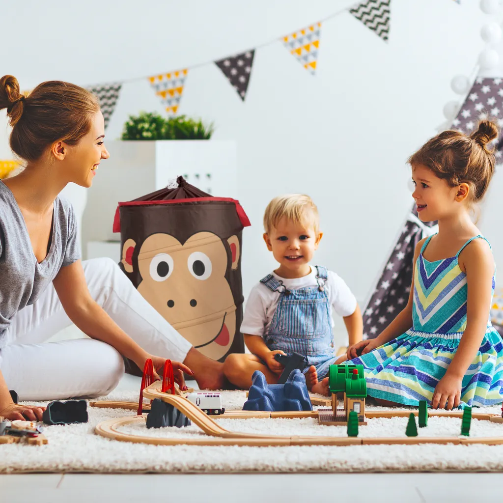 Relaxdays Pop-Up Wäschekorb Für Kinder 2 Relaxdays Pop-Up Wäschekorb Für Kinder – Bild 2