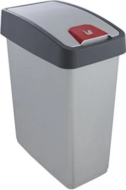 Keeeper Abfalleimer "magne" 25 Liter Silber / Grau -Leifheit || Vileda || Wenko Verkaufsgeschäft 39bacd9b515e36645b073545490eb669