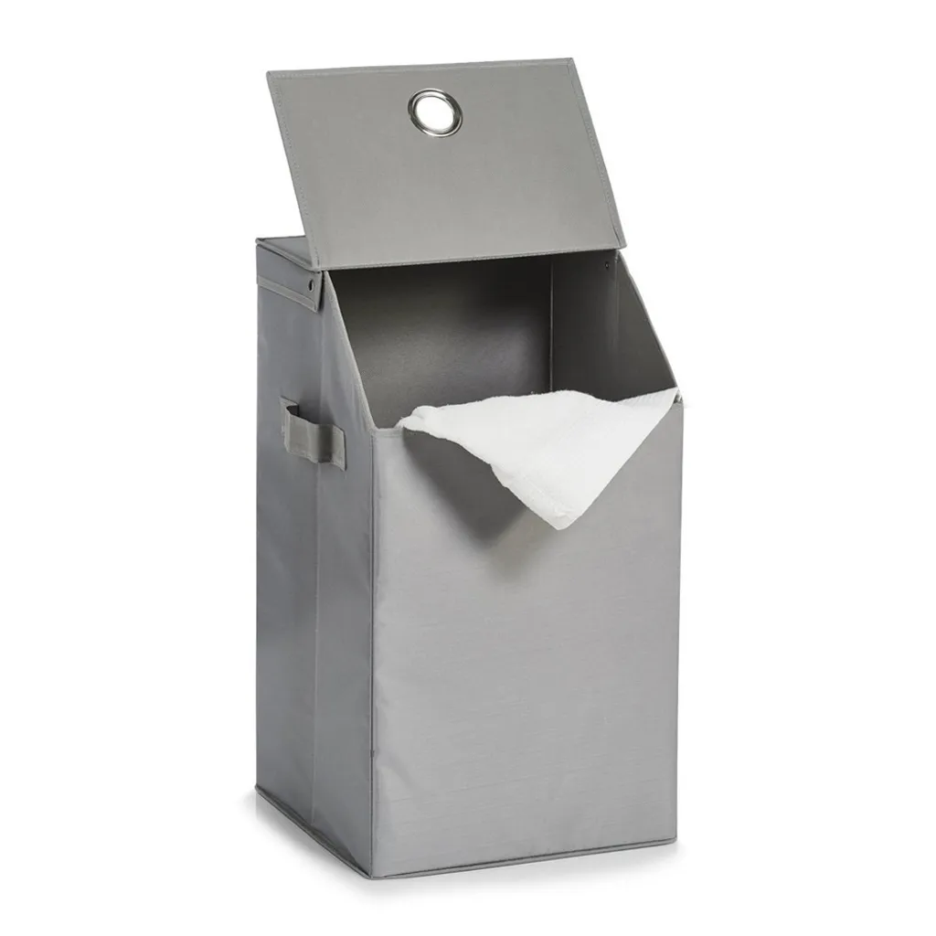 Zeller Wäschesammler, Polyester, Anthrazit, Farbe:hellgrau 4 Zeller Wäschesammler, Polyester, Anthrazit, Farbe:hellgrau – Bild 4