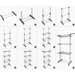 Wäscheständer Wäschetrockner Mit Rollen Flügelwäschetrockner Wäscheturm Solid Teleskop Standtrockner XXL Kleiderständer Kleiderständer 170cm Retoo -Leifheit || Vileda || Wenko Verkaufsgeschäft 3af6f82e0d1d644a43dfe12a076c0c2e