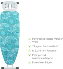 WENKO Bügelbrett Advance, Dampfbügelgeeignet, Höhenverstellbar 73-95 Cm, 120 X 42 Cm Bügelfläche, Bügeltisch Mit 8 Mm Polsterung | Inkl. 2er Set Reinigungsschwämme Gratis 14 WENKO Bügelbrett Advance, Dampfbügelgeeignet, Höhenverstellbar 73-95 Cm, 120 X 42 Cm Bügelfläche, Bügeltisch Mit 8 Mm Polsterung | Inkl. 2er Set Reinigungsschwämme Gratis -Leifheit || Vileda || Wenko Verkaufsgeschäft 3af89b2cc483ef45442a087f71c22323