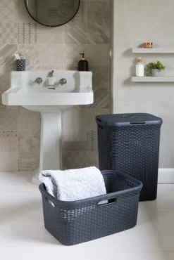 CURVER STYLE Wäschebox 60L + Wäschekorb 45L, Anthrazit 246288 10 CURVER STYLE Wäschebox 60L + Wäschekorb 45L, Anthrazit 246288 -Leifheit || Vileda || Wenko Verkaufsgeschäft 3b39559b673c8808f72146f6ae9f8d15