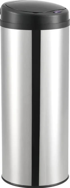 Sensor-Mülleimer 47L Abfalleimer Mit Sensorautomatik Kücheneimer Mit Sensor Edelstahl Silber