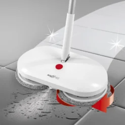 MAXXMEE Akku-Rotationsmopp - Rotierende Mikrofaserpads - Weiß Bodenwischer Akku Spray Mopp Spraymop Set Sprühwischer Tank Rotation Wischmopp -Leifheit || Vileda || Wenko Verkaufsgeschäft 3cc2751e59531b7793382dc82f70fc2e