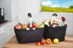 Einkaufskorb "Silandre" Schwarz Faltbarer Einkaufskorb Rund Mit Aluminiumgriff Geräumig Stabile Einkaufstasche 36 Liter Volumen Schwarz -Leifheit || Vileda || Wenko Verkaufsgeschäft 3de7fefdf9c90a26533d401d6e64ac37