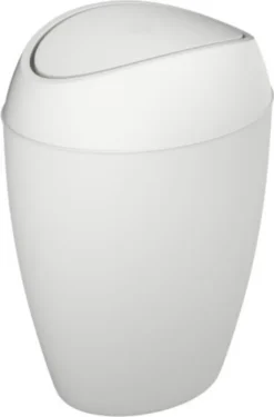 Umbra Twirla Abfalleimer Mit Schwingdeckel, Kosmetikeimer, Papierkorb, Recylingeimer, Weiß, PP, 9 L, 1012978-661 -Leifheit || Vileda || Wenko Verkaufsgeschäft 3ecc60020333c667eaf618f33b169f3a