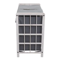 Wäschesammler MCW-B60, Laundry Wäschebox Wäschekorb, Massiv-Holz 2 Fächer 60x60x33cm 68l Shabby Weiß, Bezug Grau 11 Wäschesammler MCW-B60, Laundry Wäschebox Wäschekorb, Massiv-Holz 2 Fächer 60x60x33cm 68l Shabby Weiß, Bezug Grau -Leifheit || Vileda || Wenko Verkaufsgeschäft 421881daa51d8d608a26970369fd3206