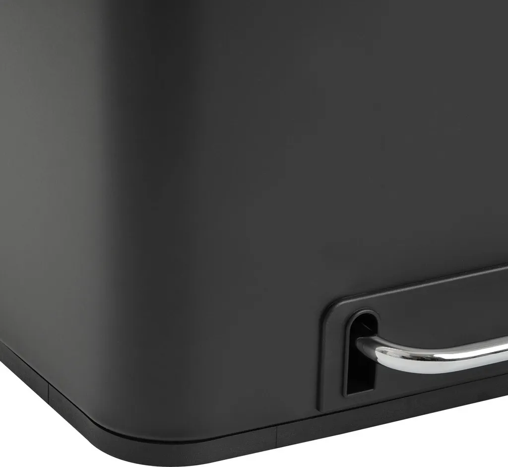 SVITA TM2X15 Treteimer 30 Liter 2x15L Schwarz Abfalleimer Mülleimer Mülltrennung Stahl 6 SVITA TM2X15 Treteimer 30 Liter 2x15L Schwarz Abfalleimer Mülleimer Mülltrennung Stahl – Bild 6