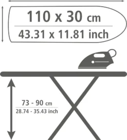 Wenko Bügeltisch Base 110 X 30 Cm -Leifheit || Vileda || Wenko Verkaufsgeschäft 462d1bb977328d6d3bd373f029252d7c