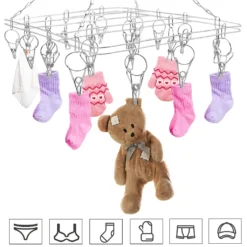 Edelstahl Sockentrockner Wäscheständer Drehhaken, Winddicht, Kleiderbügel Für Socken, Unterwäsche, BHS, Babykleidung, Handschuhe (20 Wäscheklammern) 13 Edelstahl Sockentrockner Wäscheständer Drehhaken, Winddicht, Kleiderbügel Für Socken, Unterwäsche, BHS, Babykleidung, Handschuhe (20 Wäscheklammern) -Leifheit || Vileda || Wenko Verkaufsgeschäft 46b77f6e5d8ebf01f2e41ae9178d3932