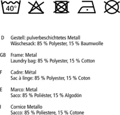 Wenko Wäschesammler Escala -Leifheit || Vileda || Wenko Verkaufsgeschäft 47d425c572bbd25675252100ebbc171a