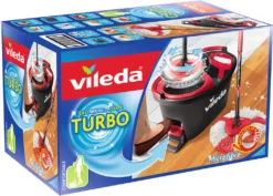 Vileda Wischmop-Set Turbo Easy Wring & Clean Incl. Powerschleuder Und Fußpedal, Farbe Grau -Leifheit || Vileda || Wenko Verkaufsgeschäft 490f9d1bdfdb361208a6810df2ea6c9c