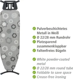WENKO Bügeltisch Classic Black 120 X 38 Cm 18 WENKO Bügeltisch Classic Black 120 X 38 Cm -Leifheit || Vileda || Wenko Verkaufsgeschäft 49c243455c8201b1ed914d4ba0cdb551