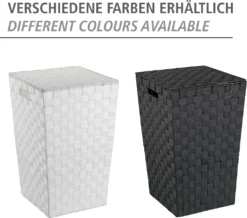 Wenko Wäschetruhe Adria Square Schwarz -Leifheit || Vileda || Wenko Verkaufsgeschäft 49d1d5ecefb0de115b0da10cfd35764e