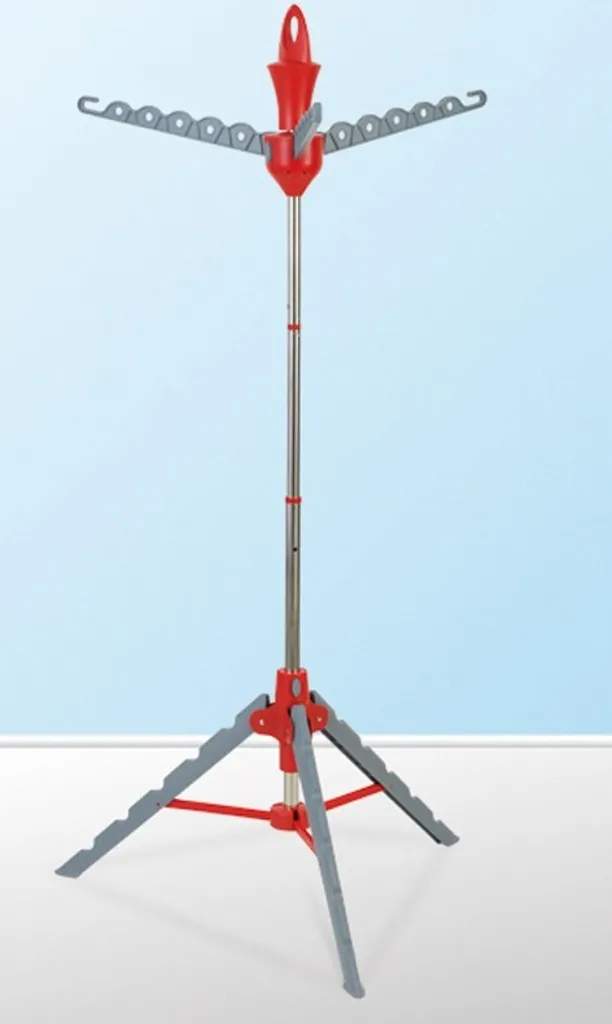 EASYmaxx Wäscheständer Grau/rot Wäscheständer Klappbar Vario Platzsparend Universal Aufbewahrung Wäsche Trocknen 6 EASYmaxx Wäscheständer Grau/rot Wäscheständer Klappbar Vario Platzsparend Universal Aufbewahrung Wäsche Trocknen – Bild 6